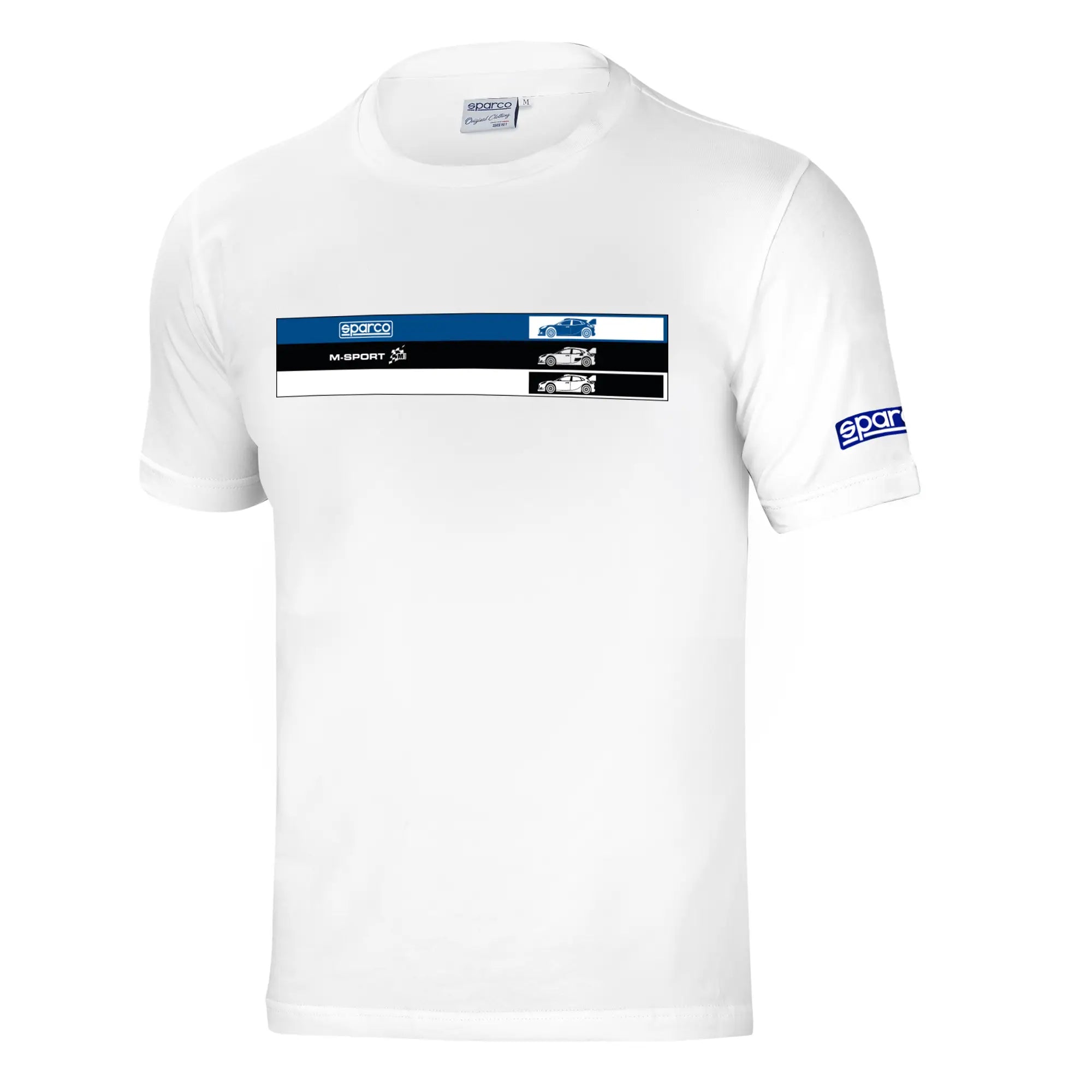 SPARCO 013030MSBI0XS T-shirt M-sport Estonia White XS Photo-0 