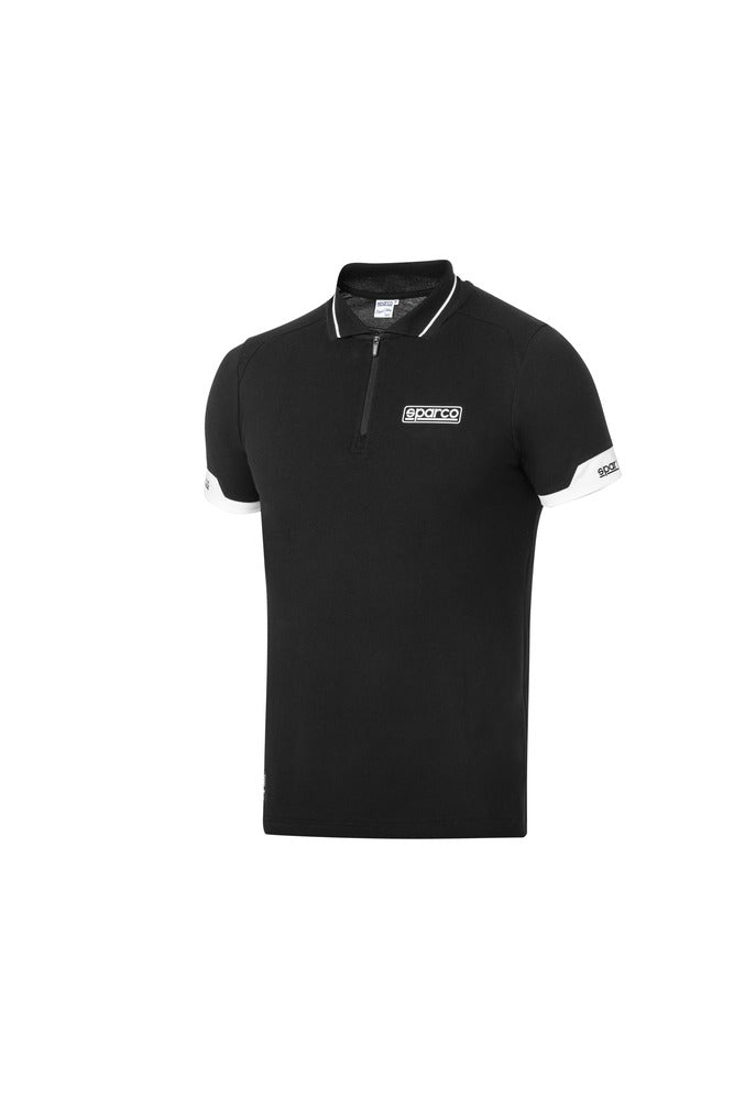 SPARCO 013036NR3L Polo zip black L Photo-0 