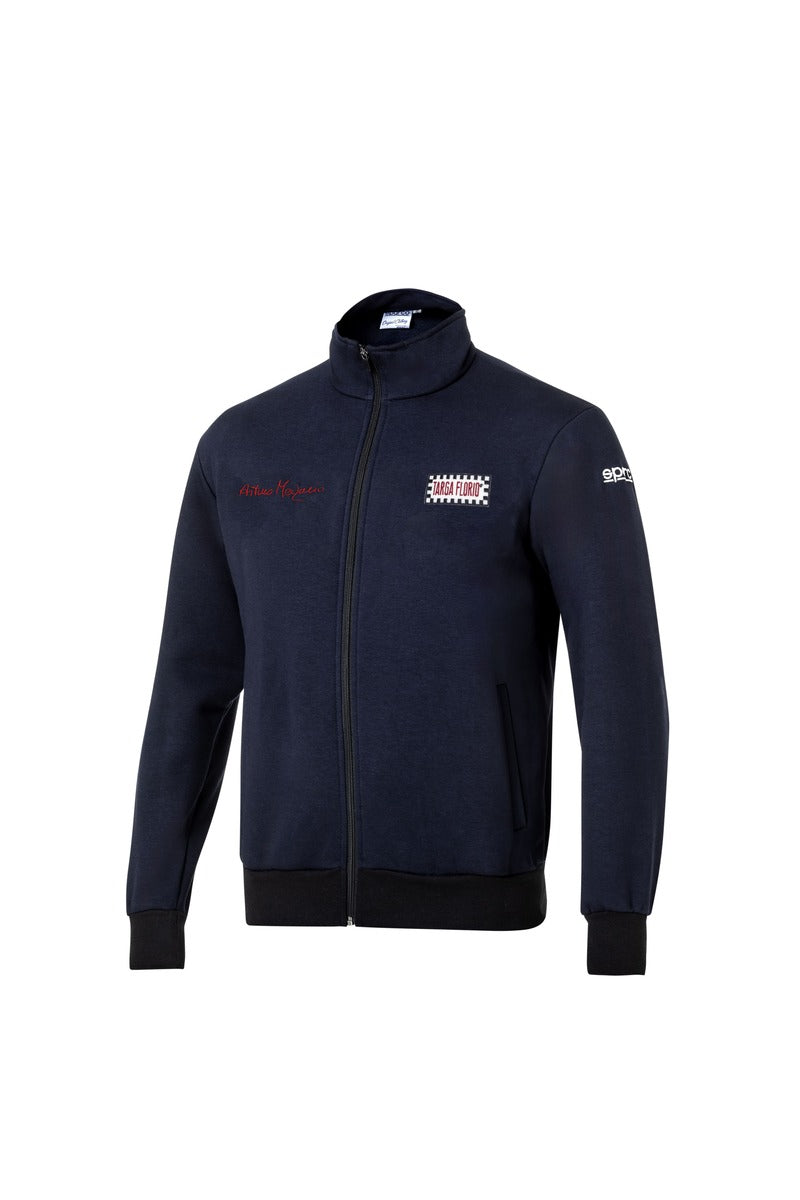 SPARCO013046AMBM0XS Full zip SWEATSHIRT TF ARTURO MERZARIO #AM3 navy blue XS Photo-0 