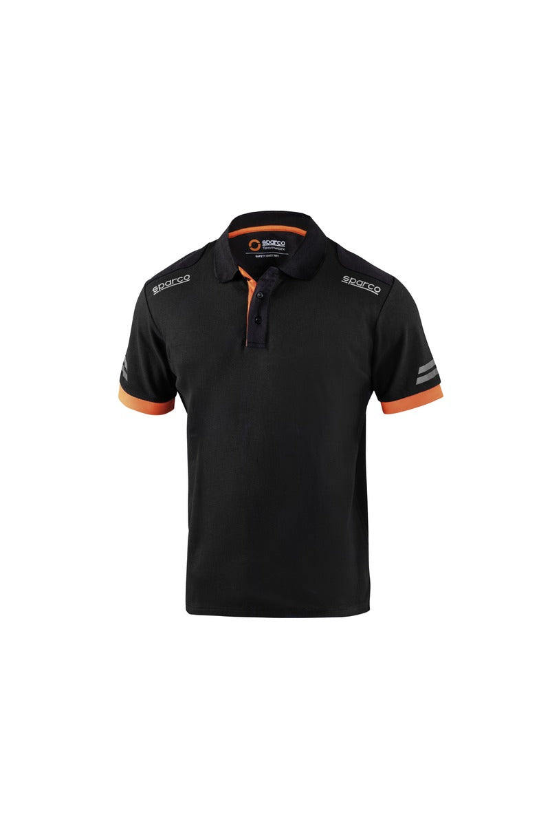 SPARCO 02415NRAF0XS Mechanic's tech Polo TW black/orange XS Photo-0 