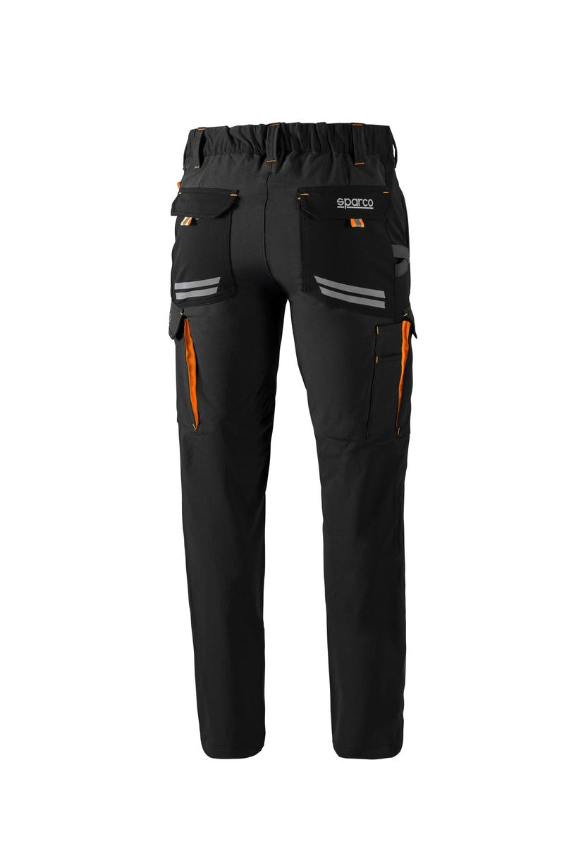 SPARCO 02417NRAF0XS Mechanic's tech trousers TW black/orange XS Photo-1 