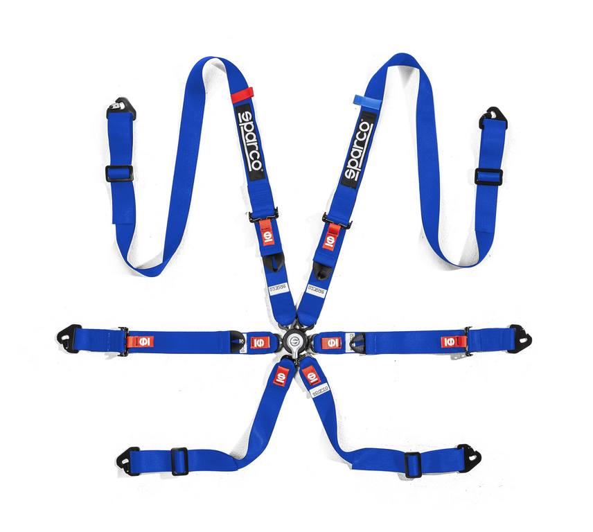 SPARCO 04821H1AZ Racing harnesses COMPETITION H-2 PU blue Photo-0 