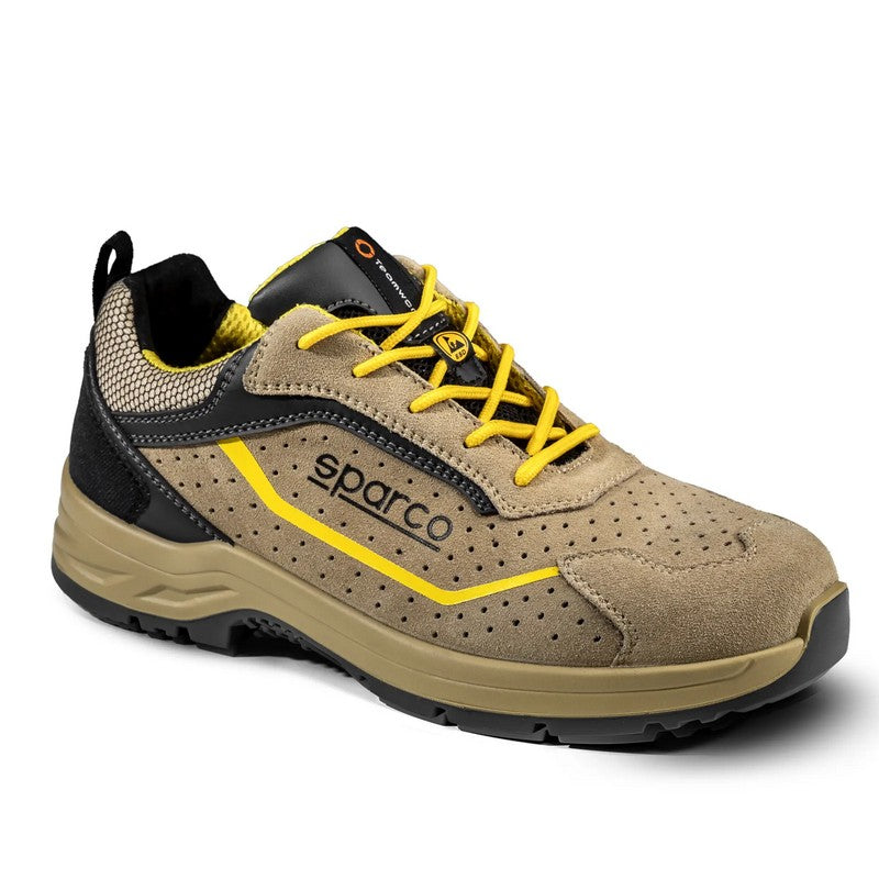 SPARCO 0753844TAGI Shoes Indy Colton S1P ESD Tan/Yellow 44 Photo-0 