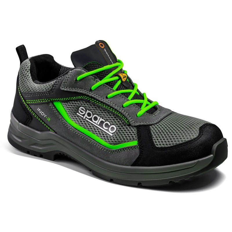 SPARCO 0753936GSVF Shoes Indy-R Sonoma S1P ESD Grey/Green 36 Photo-0 