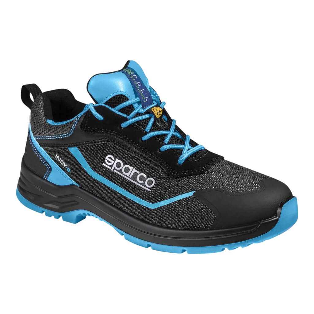 SPARCO 0754042NRCE Mechanics Shoes Indy-E Aster S3, Black/Heavenly, Size 42 Photo-0 