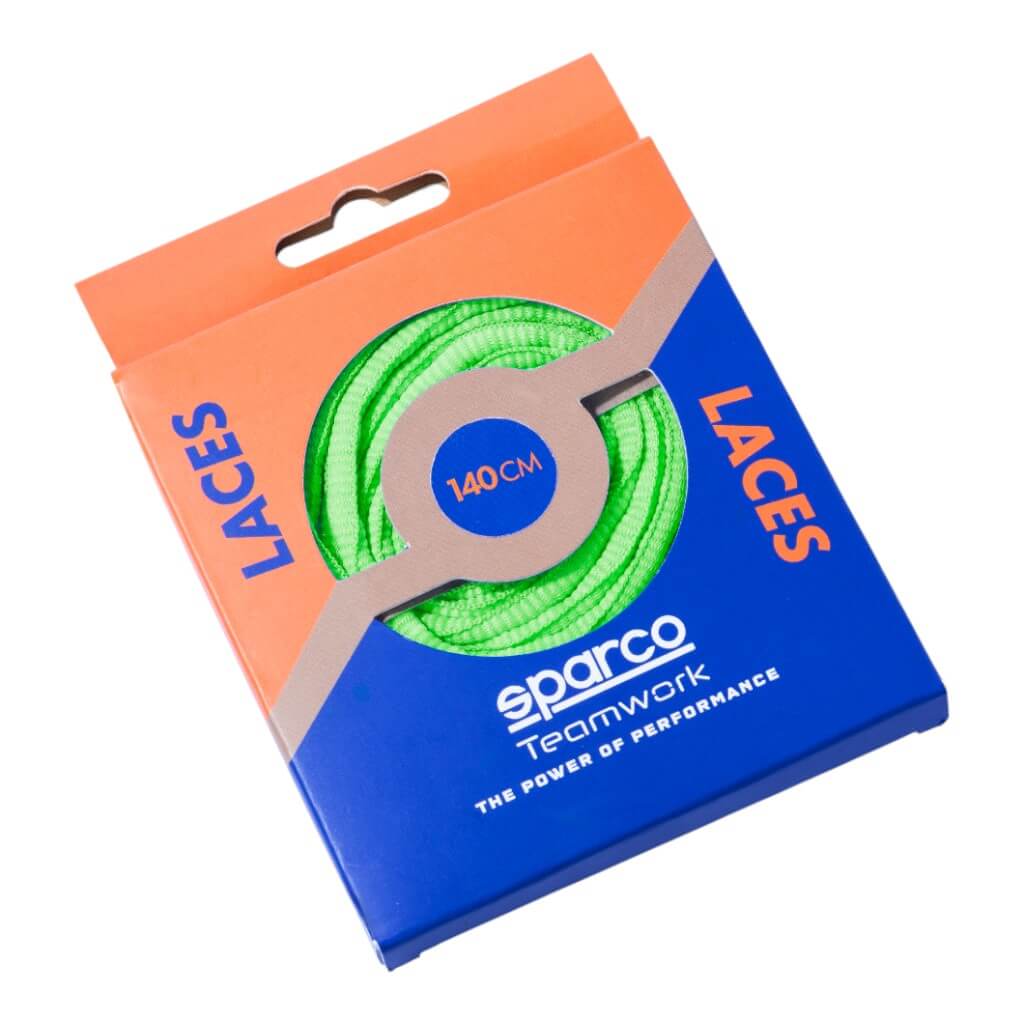 SPARCO BAT0024B0G06140 Shoes Laces TW ST V1 Fluo Green, Size 140 Photo-0 