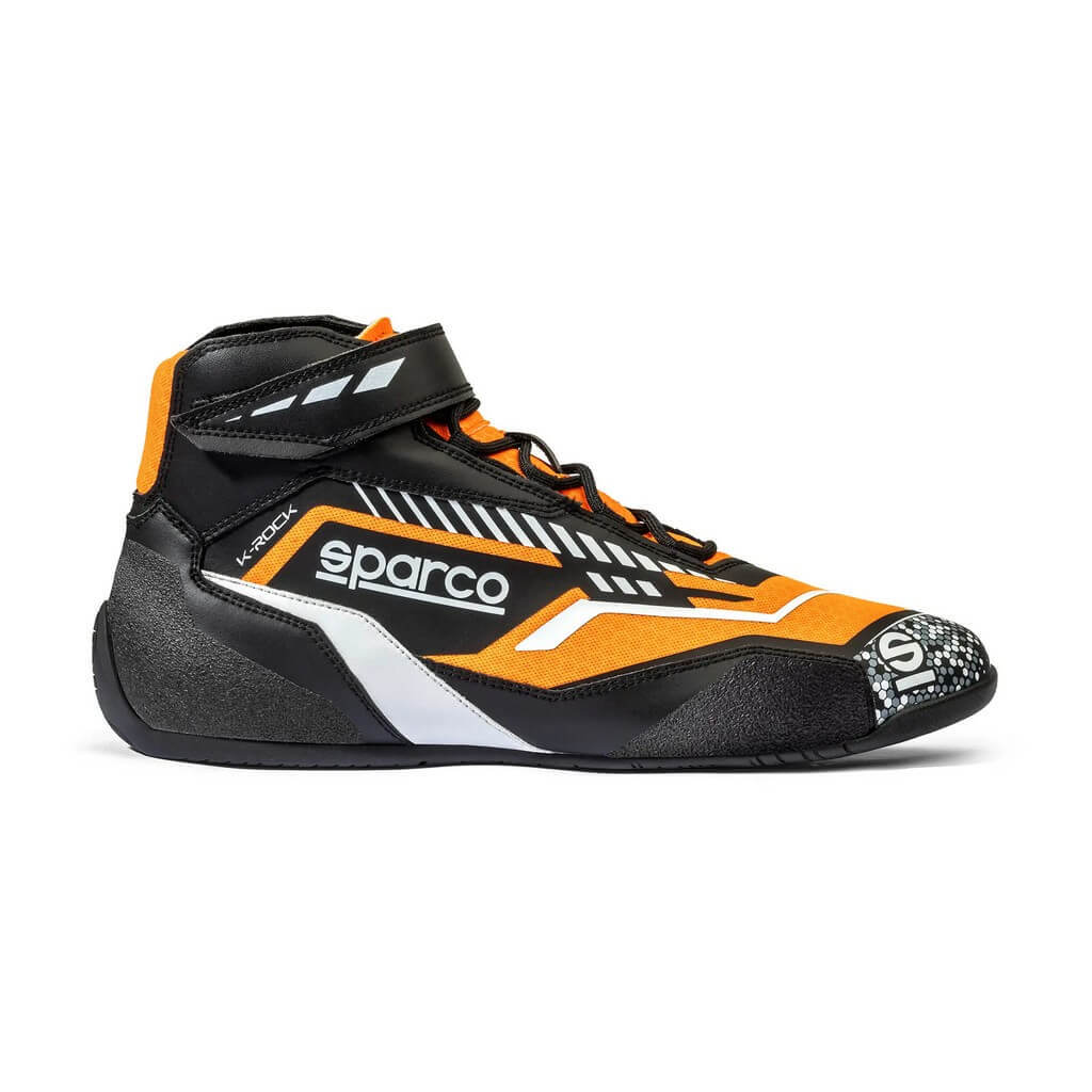 SPARCO BKB0001B0K04048 Karting Shoes K-Rock 2025, Black / Fluo Orange, Size 48 Photo-0 