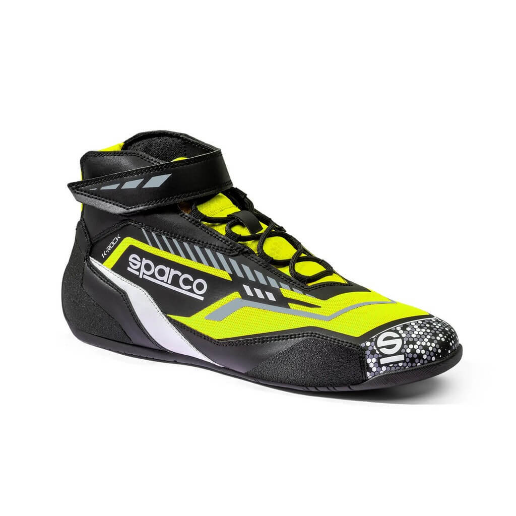 SPARCO BKB0001B0K08034 Karting Shoes K-Rock 2025, Black / Fluo Yellow, Size 34 Photo-1 