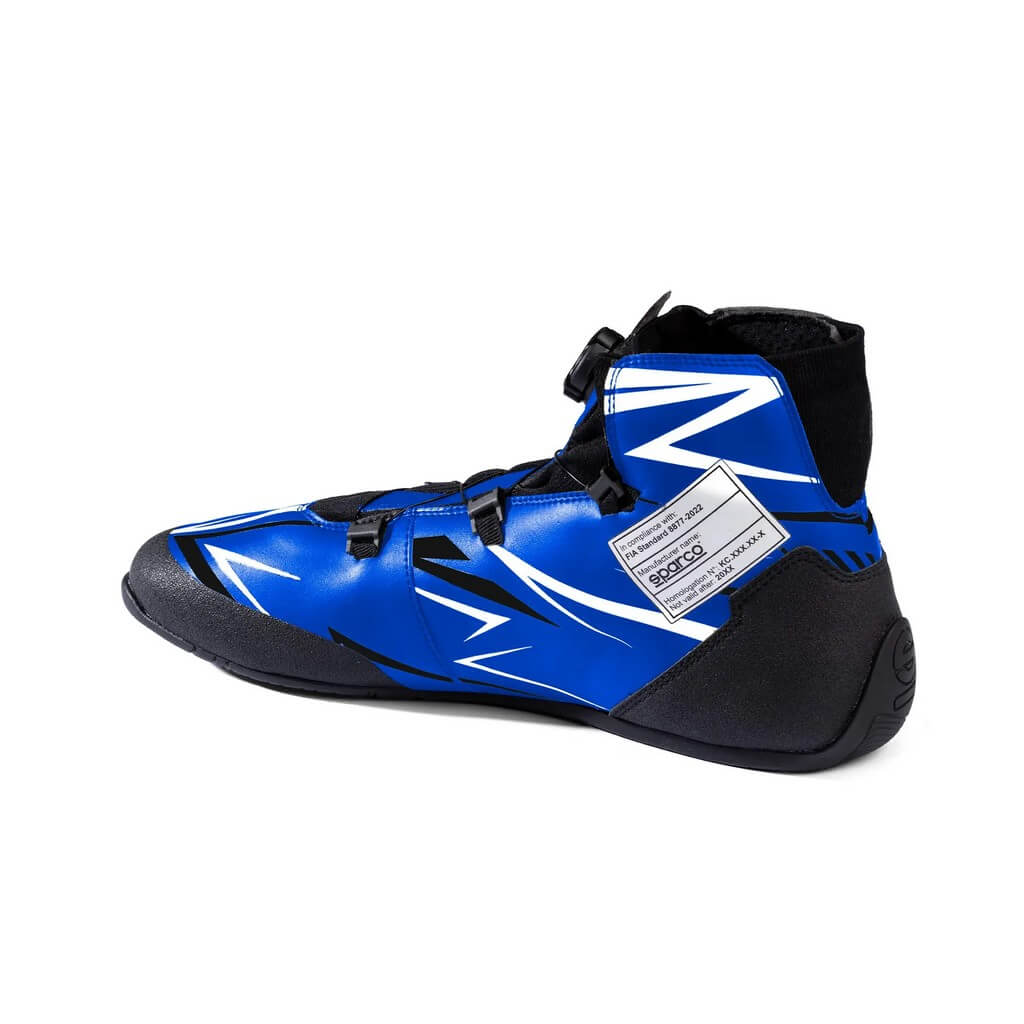 SPARCO BKB0002B0B04032 Karting Shoes K-Rapid Rotor, Light Blue / White, Size 32 Photo-1 