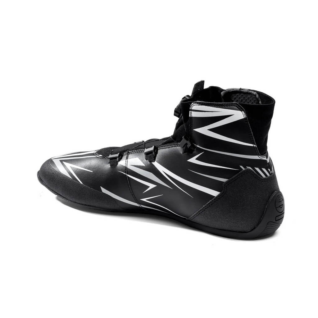 SPARCO BKB0002B0K06043 Karting Shoes K-Rapid Rotor, Black / White, Size 43 Photo-1 