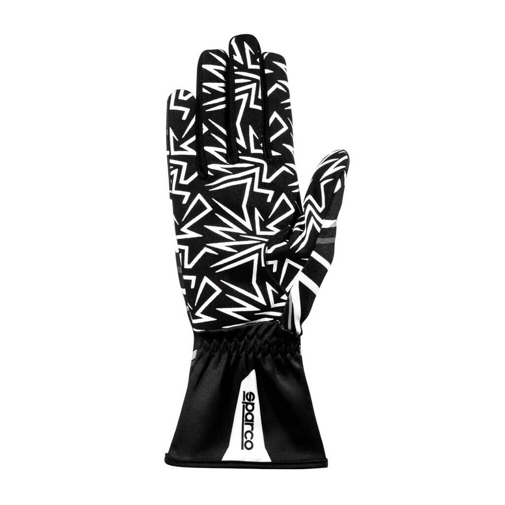 SPARCO BKG0001B0K06007 Karting Gloves K-Rookie, Black / White, Size 7 Photo-1 