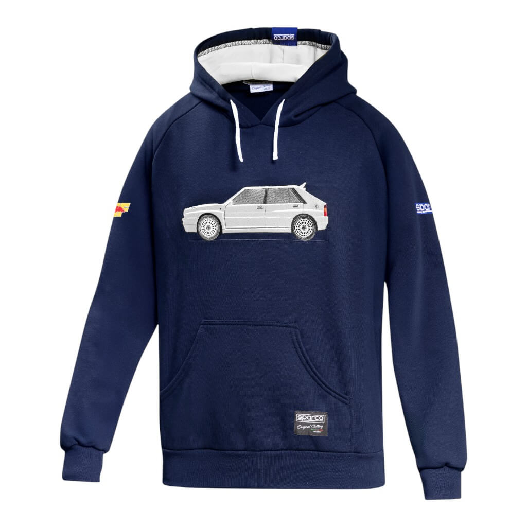 SPARCO BMF0017N0N0600L Hoodie Lancia HF Delta, Blue/White, Size L Photo-0 