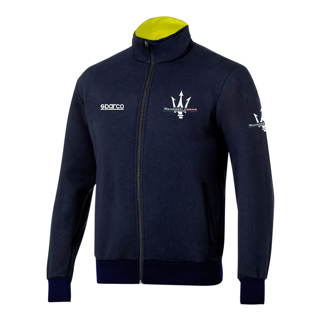 SPARCO BMF0035J0N0200M Full Zip Sweatshirt Maserati, Blue, Size M Photo-0 