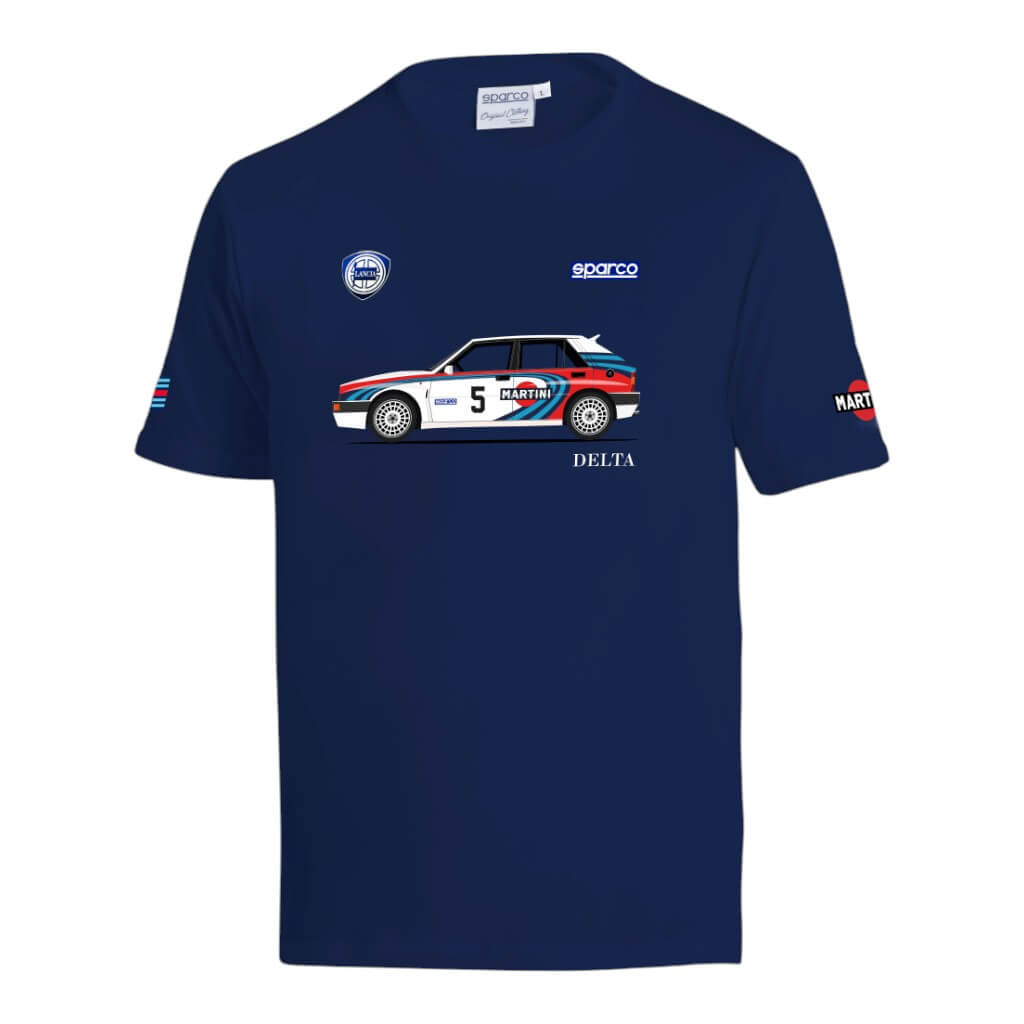 SPARCO BML0090NDN023XL T-Shirt Lancia MR Delta, Blue, Size 3XL Photo-0 
