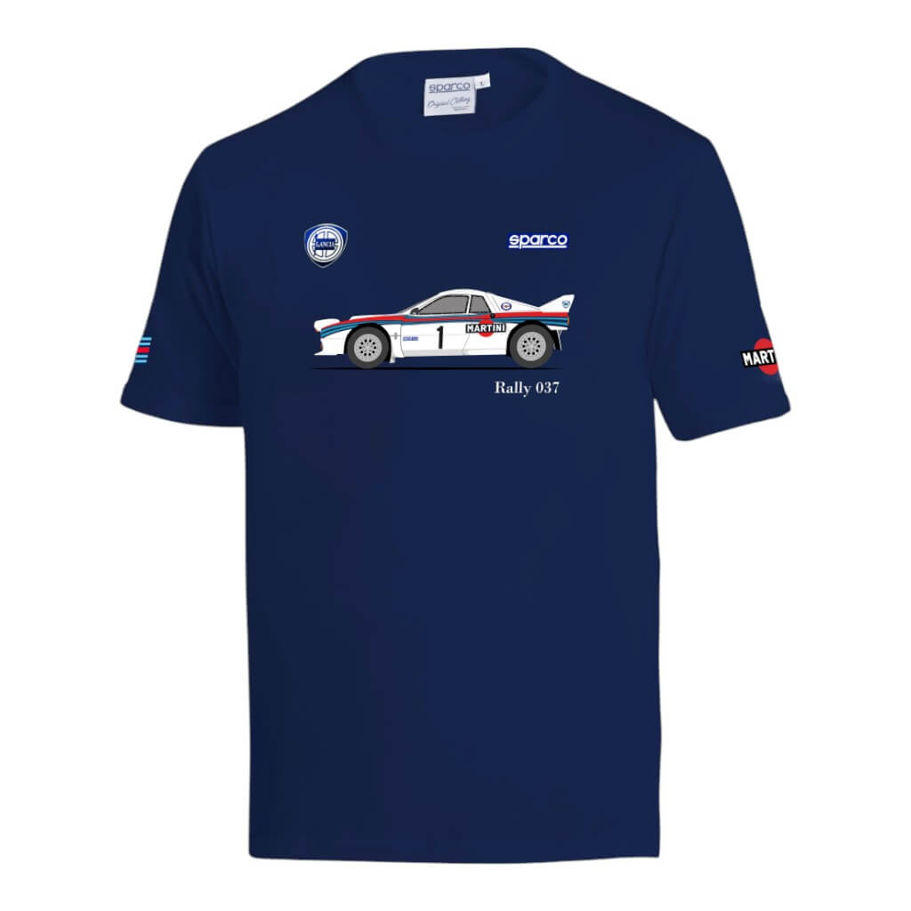 SPARCO BML0091NDN020XL T-Shirt Lancia MR 037, Blue, Size XL Photo-0 