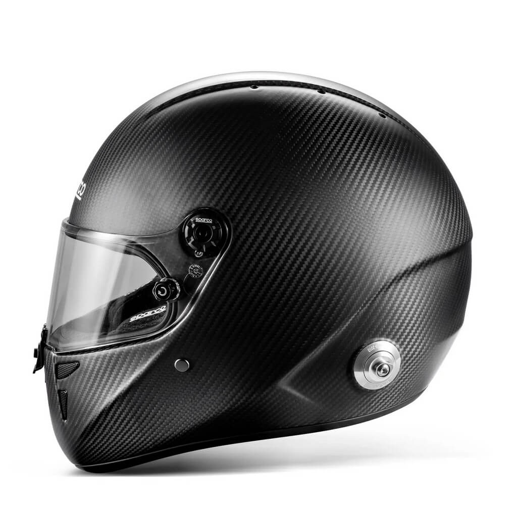 SPARCO BRH0003B0K010XS Full-Face Helmet Stealth RF Carbon, FIA 8859-2024, Black, Size XS Photo-2 