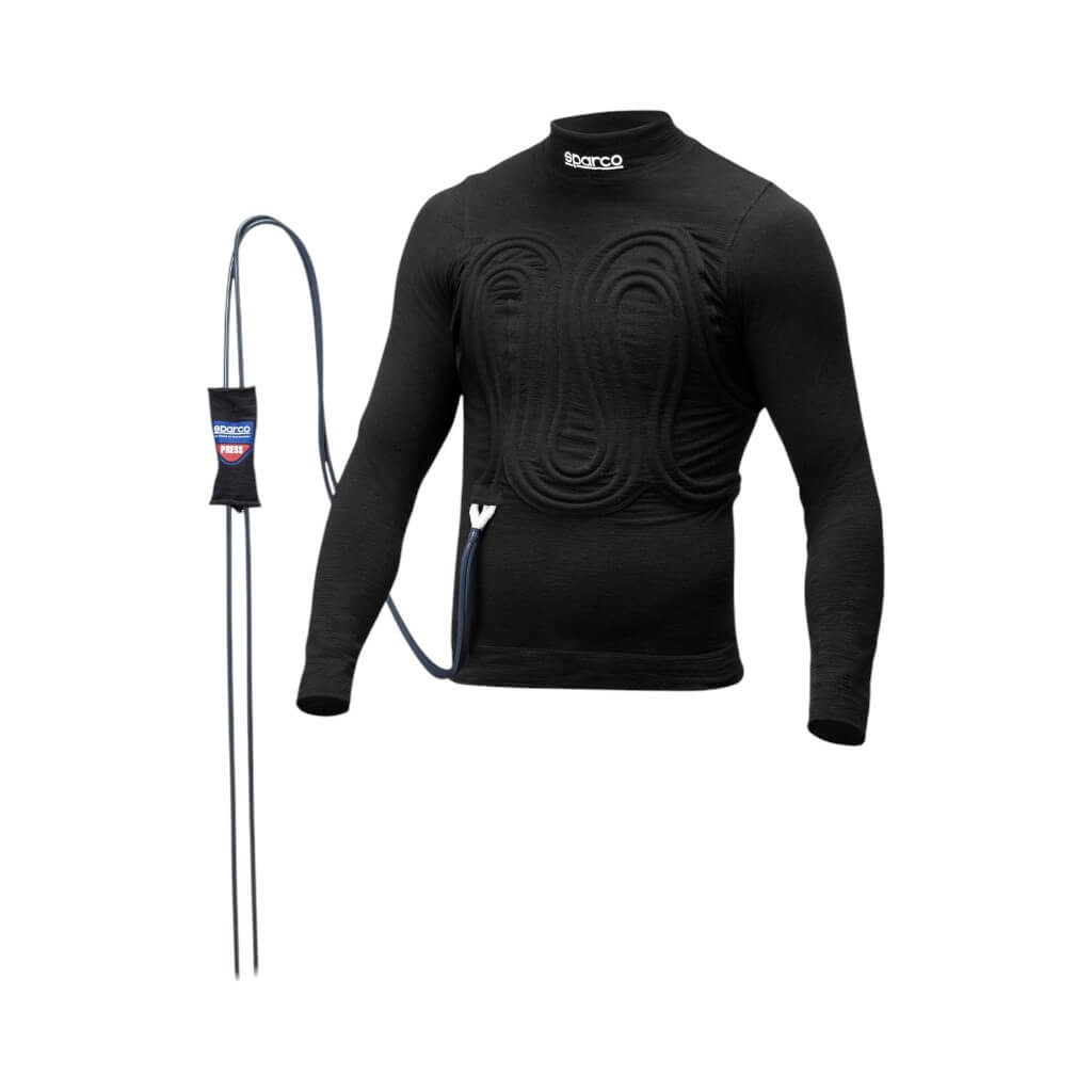 SPARCO BRL0004B0K0100M Cooling Racing Underwear Top R586 Cool Front, Black, Size M Photo-0 