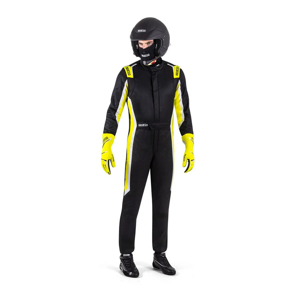 SPARCO BRS0006B0K08050 Racing Suit Sprint (R566), Black / Fluo Yellow, Size 50 Photo-1 