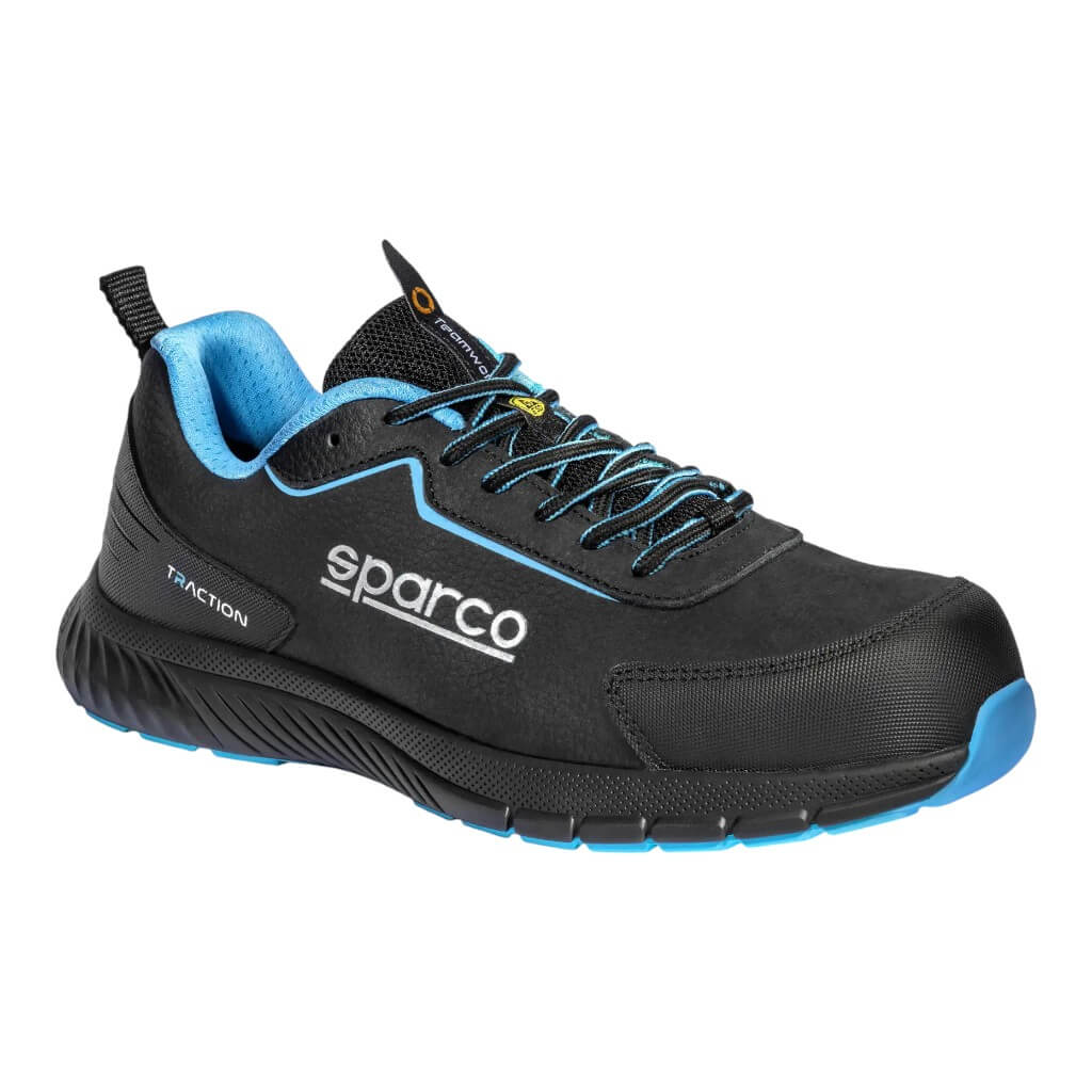 SPARCO BTB0030B0K30045 Mechanics Shoes Traction Takuma S3S, Black/Heavenly, Size 45 Photo-0 