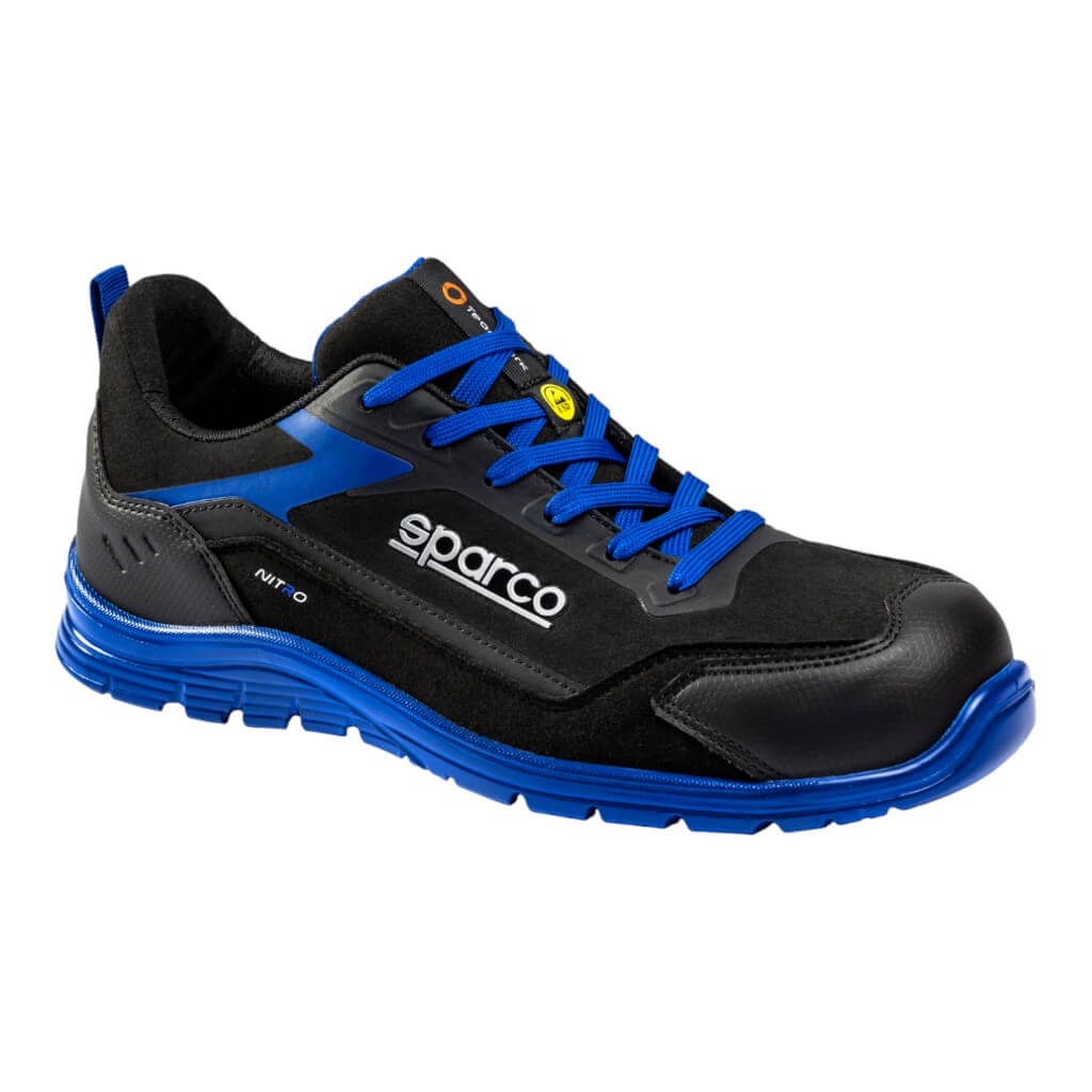 SPARCO BTB0044B0K05048 Mechanics Shoes Nitro Sami S3S, Black/Blue, Size 48 Photo-0 