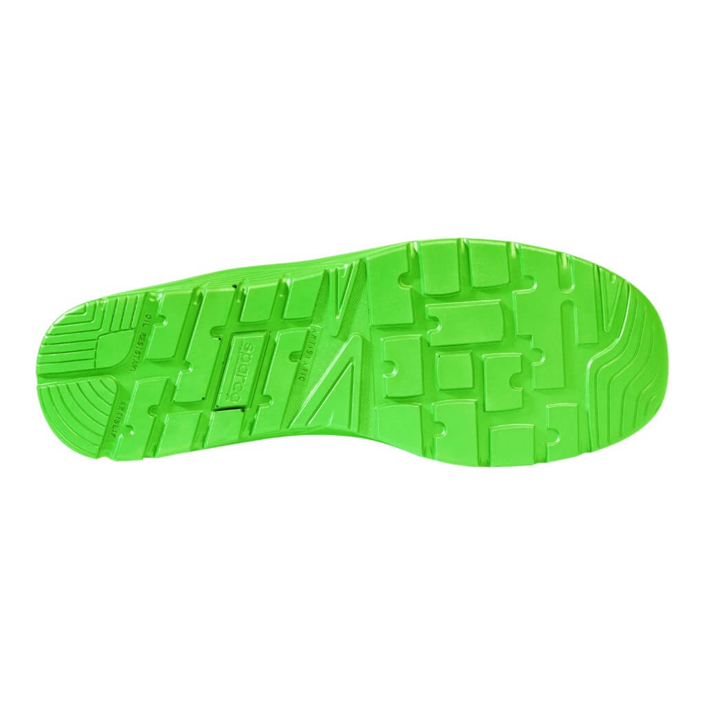 SPARCO BTB0047B0K15043 Mechanics Shoes Practice Rinus S1PS, Black/Fluo Green, Size 43 Photo-2 