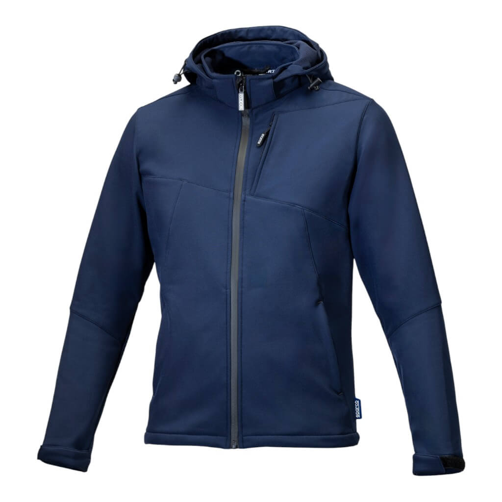 SPARCO BTJ0004B0N0200L Softshell Grit Elias, Blue, Size L Photo-0 