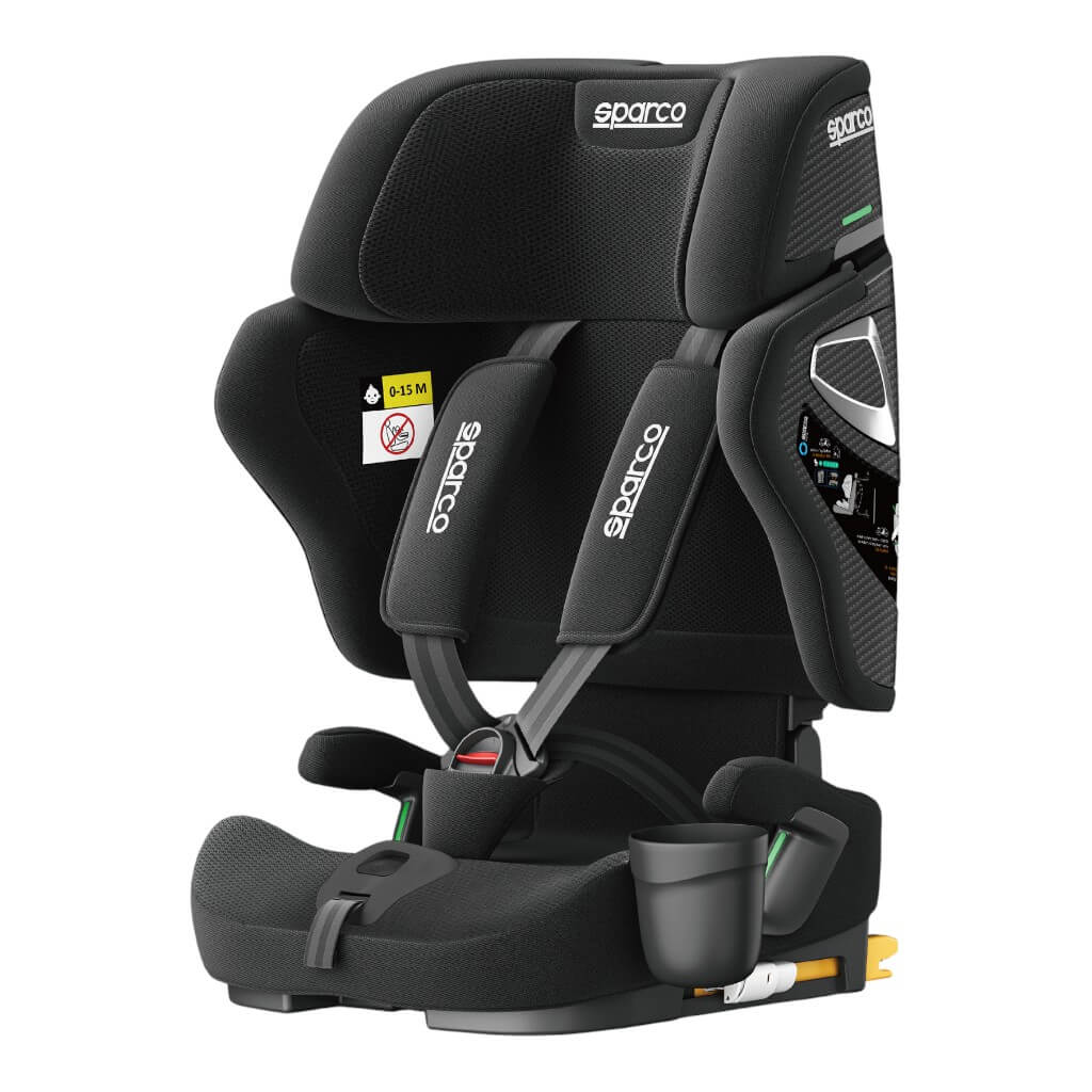 SPARCO BYR0007B0K0100N Child Seat SK8000I, ISOFIX, ECE R129/03, 76-150 cm, Black Photo-0 