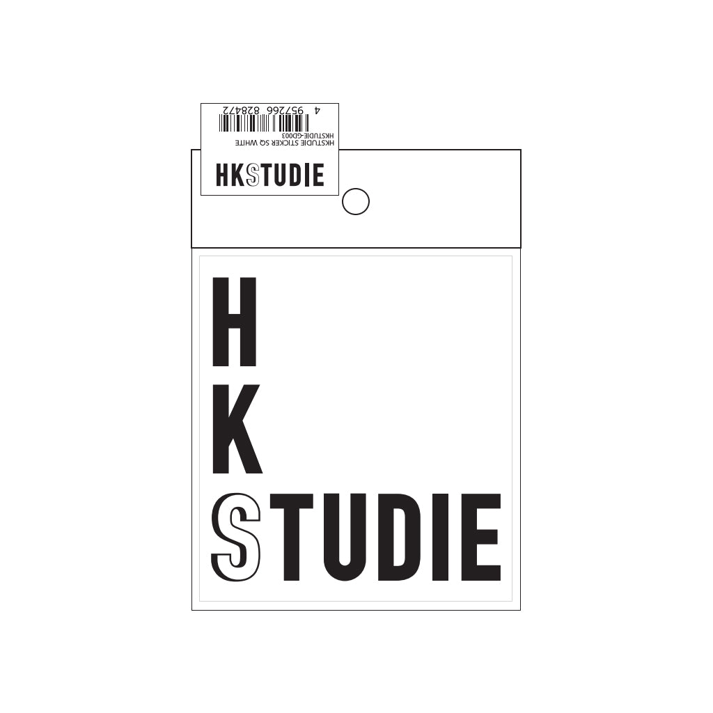 HKS HKSTUDIE-GD003 Sticker HKSTUDIE SQ (White) Photo-0 