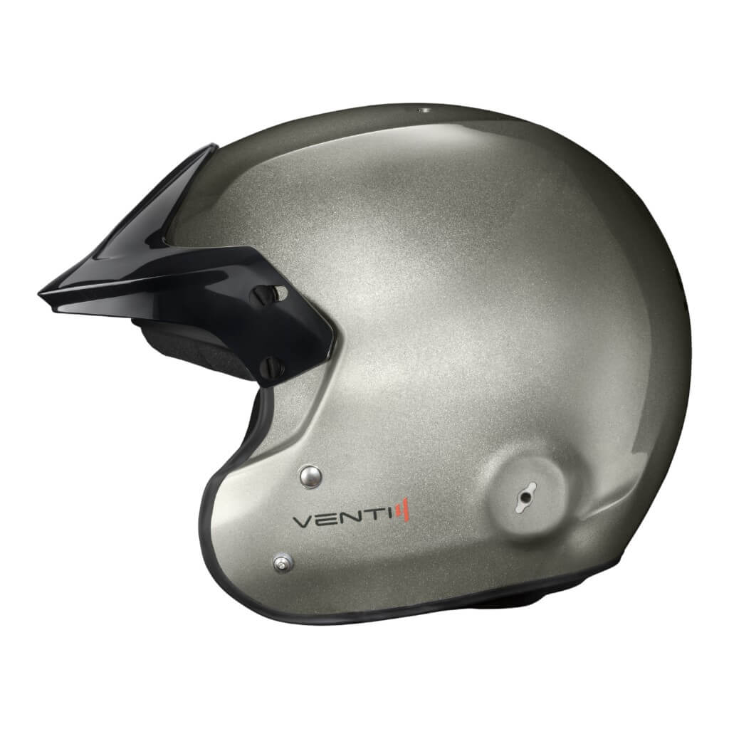 STILO AA0114AF2X61 Open-Face Helmet Venti4 Trophy Jet Composite, FIA 8859-24, Titanium/ Black, Size 61 Photo-3 