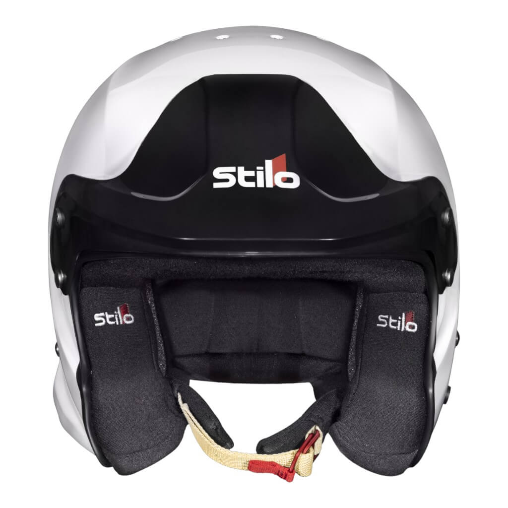 STILO AA0114AG2X580101 Open-Face Helmet Venti4 Trophy Jet Composite, FIA 8859-24 Hans, White/ Black, Size 58 Photo-3 