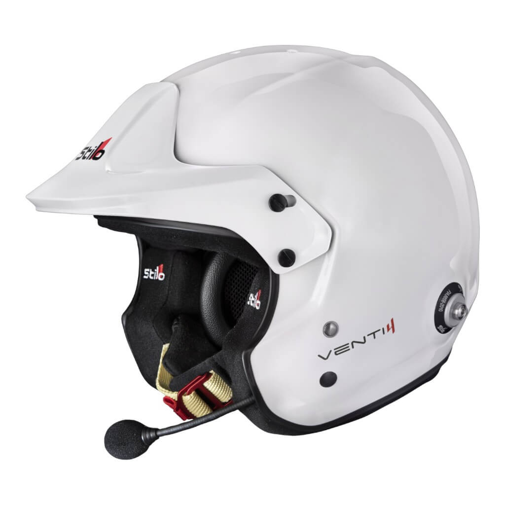 STILO AA0114EG2X610101 Open-Face Helmet Venti4 Trophy Plus Composite, FIA 8859-24 Hans, White/ Black, Size 61 Photo-0 