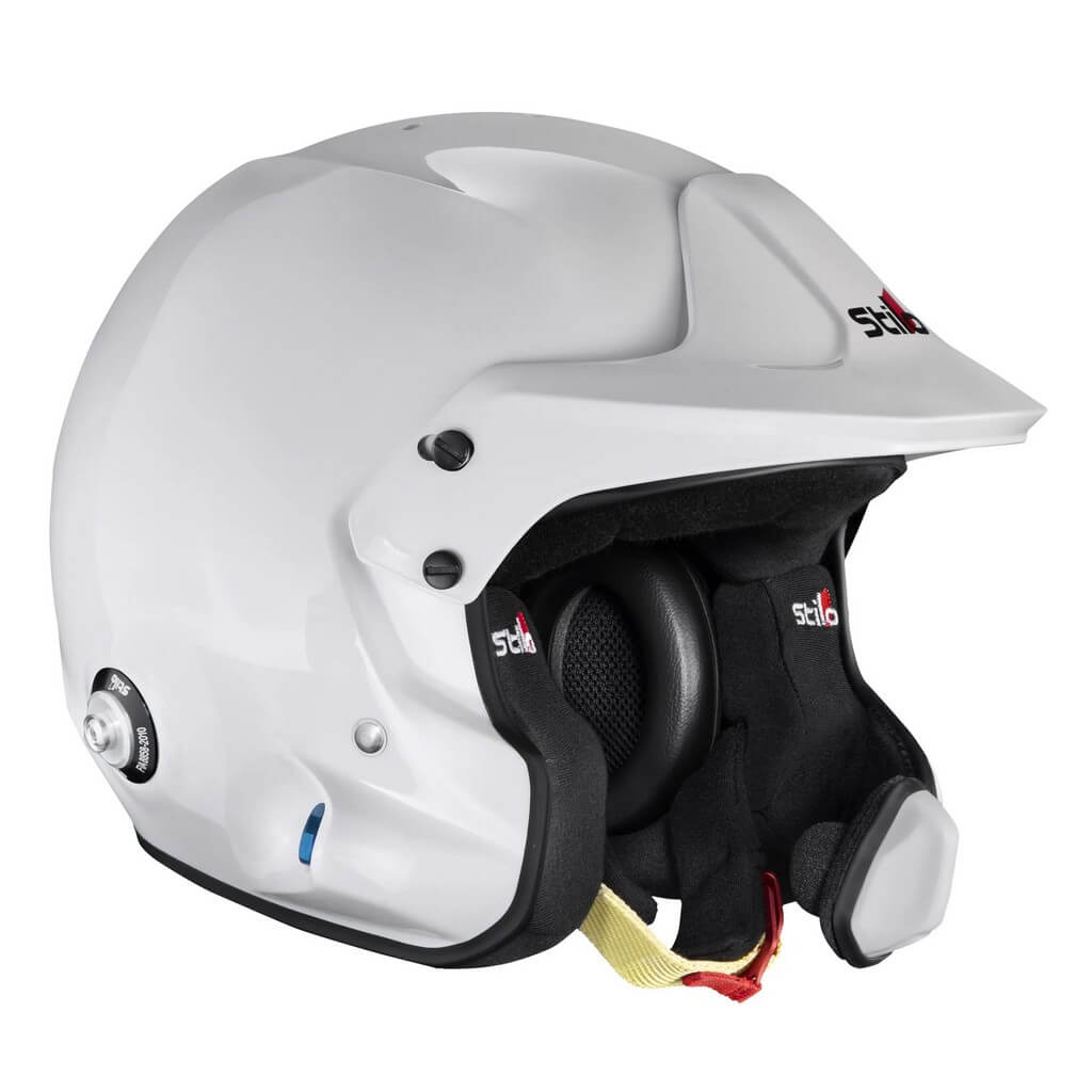 STILO AA0224BG2V550101 Open-Face Helmet Venti4 WRC Composite Rally (Snell SA2020, FIA 8859-24, Hans FIA8858-10), White Outer / Black Inner, Size 55 Photo-0 