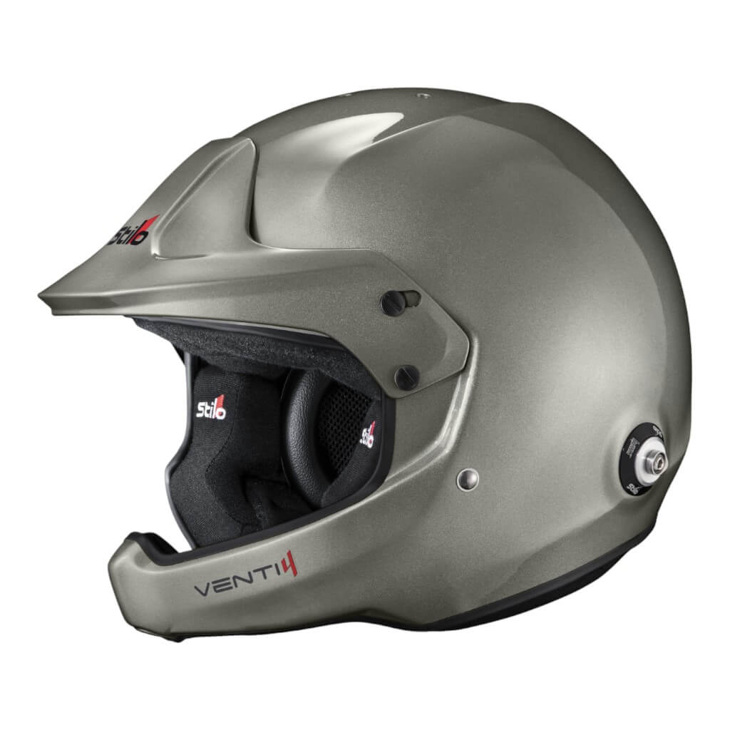 STILO AA0224BG2X63 Open-Face Helmet Venti4 WRC Composite Rally, FIA 8859-24 Hans, Titanium/ Black, Size 63 Photo-0 