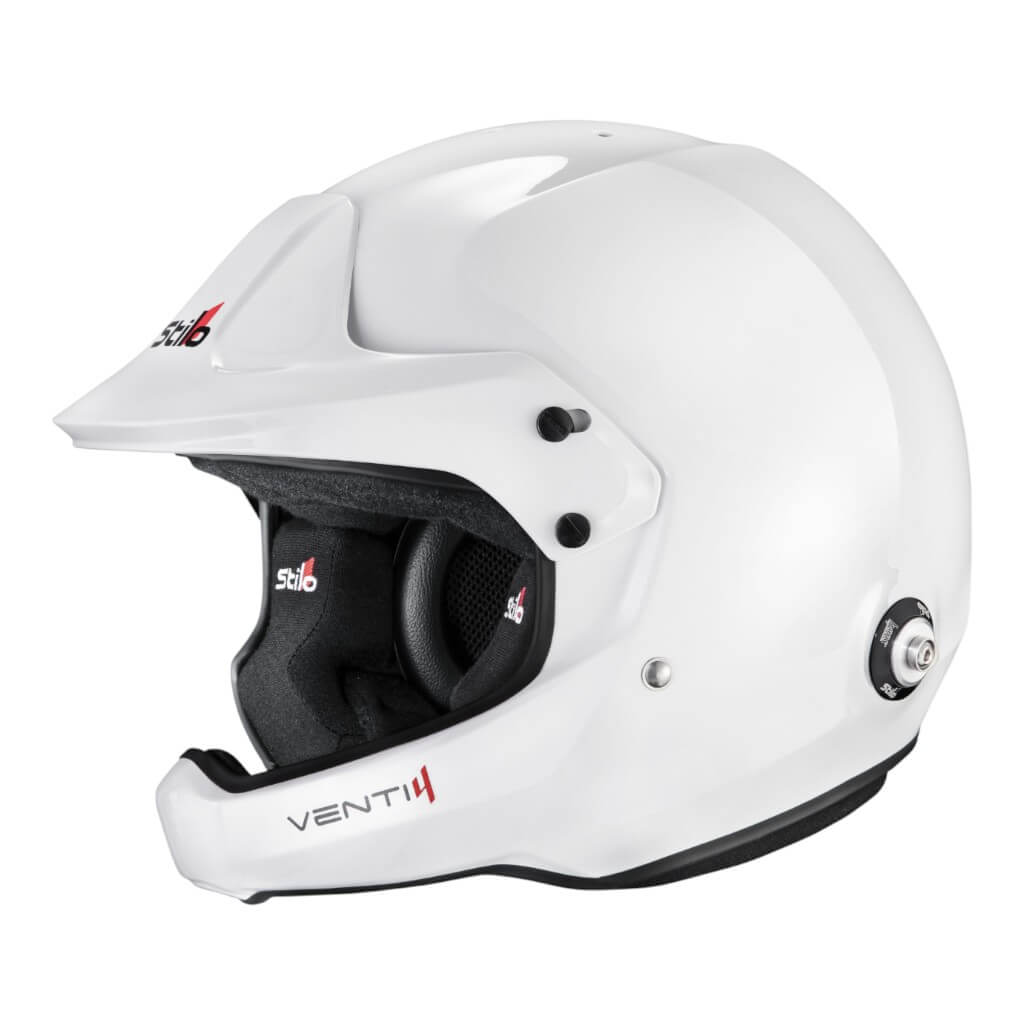 STILO AA0224BG2X640101 Open-Face Helmet Venti4 WRC Composite Rally, FIA 8859-24 Hans, White/ Black, Size 64 Photo-0 