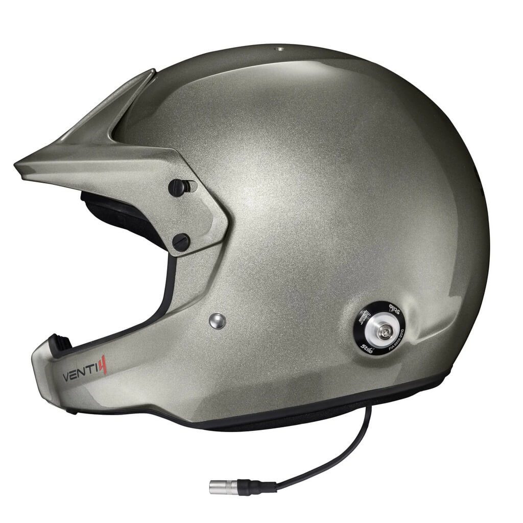 STILO AA0224CG2X64 Open-Face Helmet Venti4 WRC Composite Turismo, FIA 8859-24 Hans, Titanium/ Black, Size 64 Photo-2 