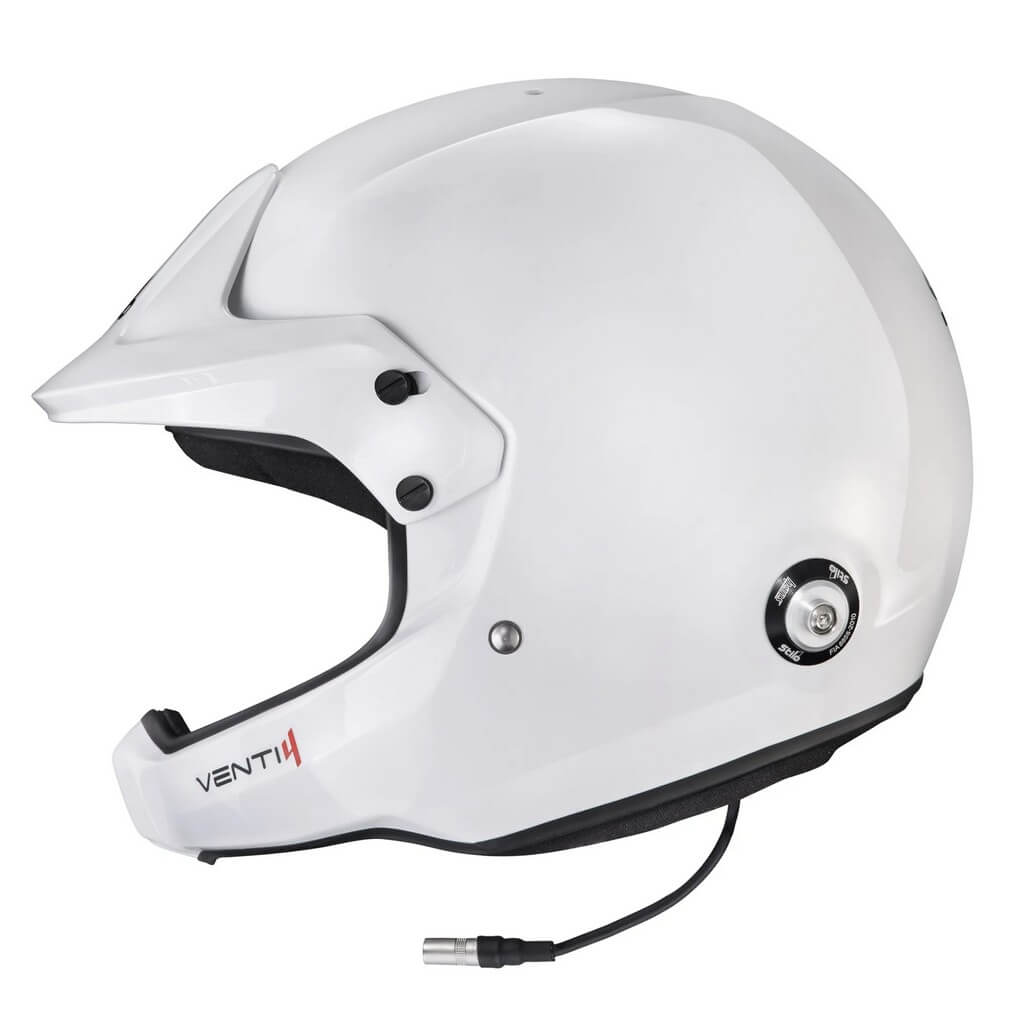 STILO AA0224CG2X570101 Open-Face Helmet Venti4 WRC Composite Turismo, FIA 8859-24 Hans, White/ Black, Size 57 Photo-2 