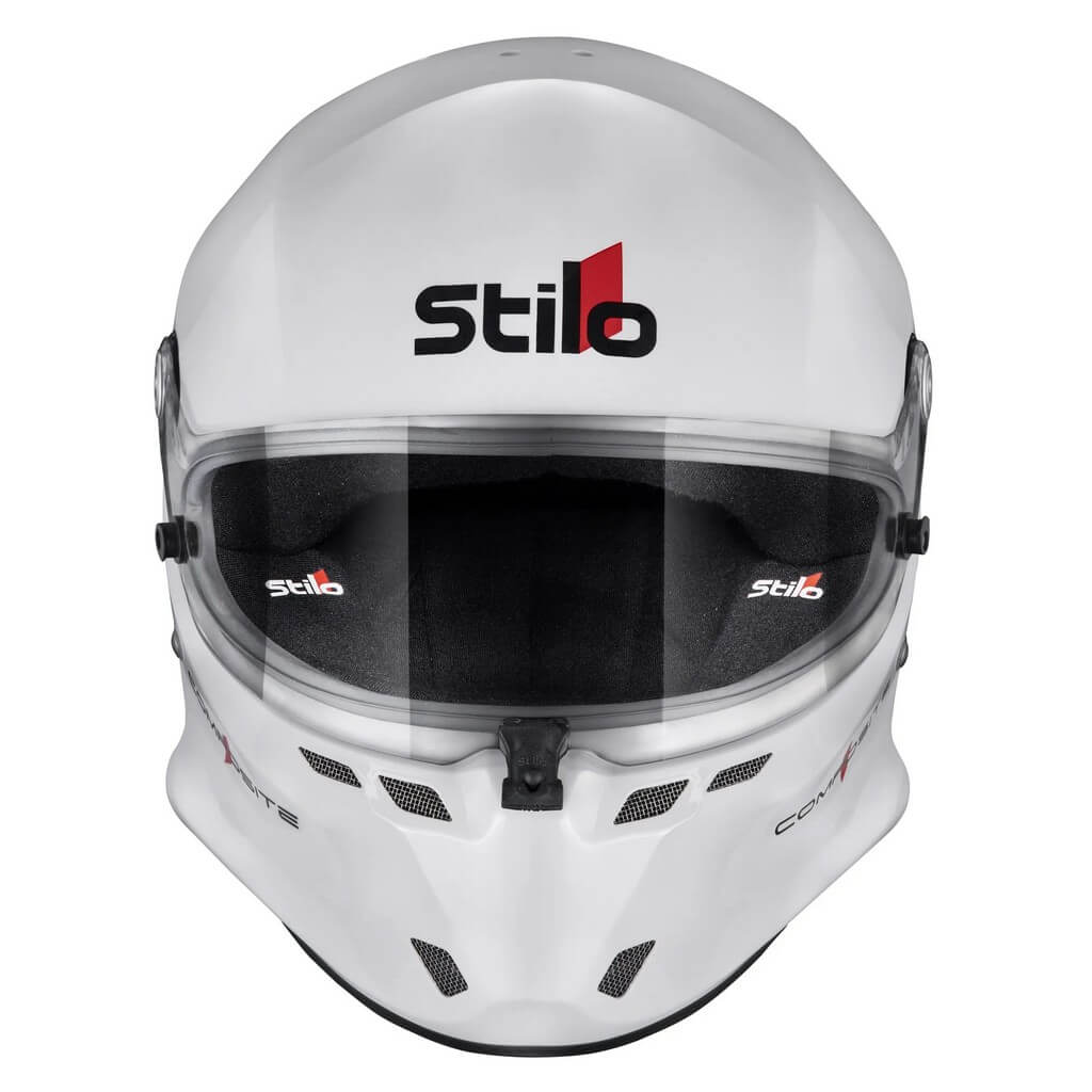 STILO AA0800CG2V580101 Full-Face Helmet ST6 F Composite Turismo (Snell SA2020, FIA 8859-24, Hans FIA8858-11), White Outer / Black Inner, Size 58 Photo-1 