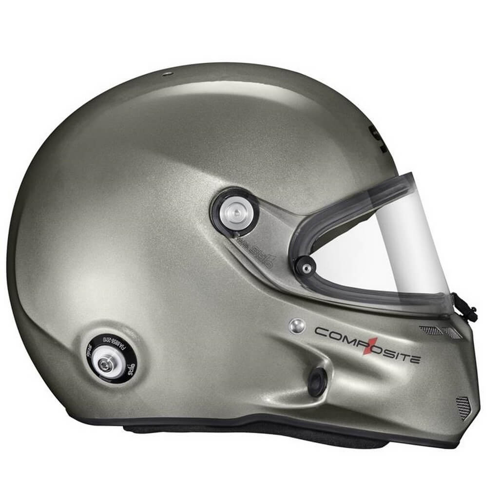 STILO AA0800CG2X64 Full-Face Helmet ST6 F Composite Turismo, FIA 8859-24 Hans, Titanium/ Black, Size 64 Photo-1 