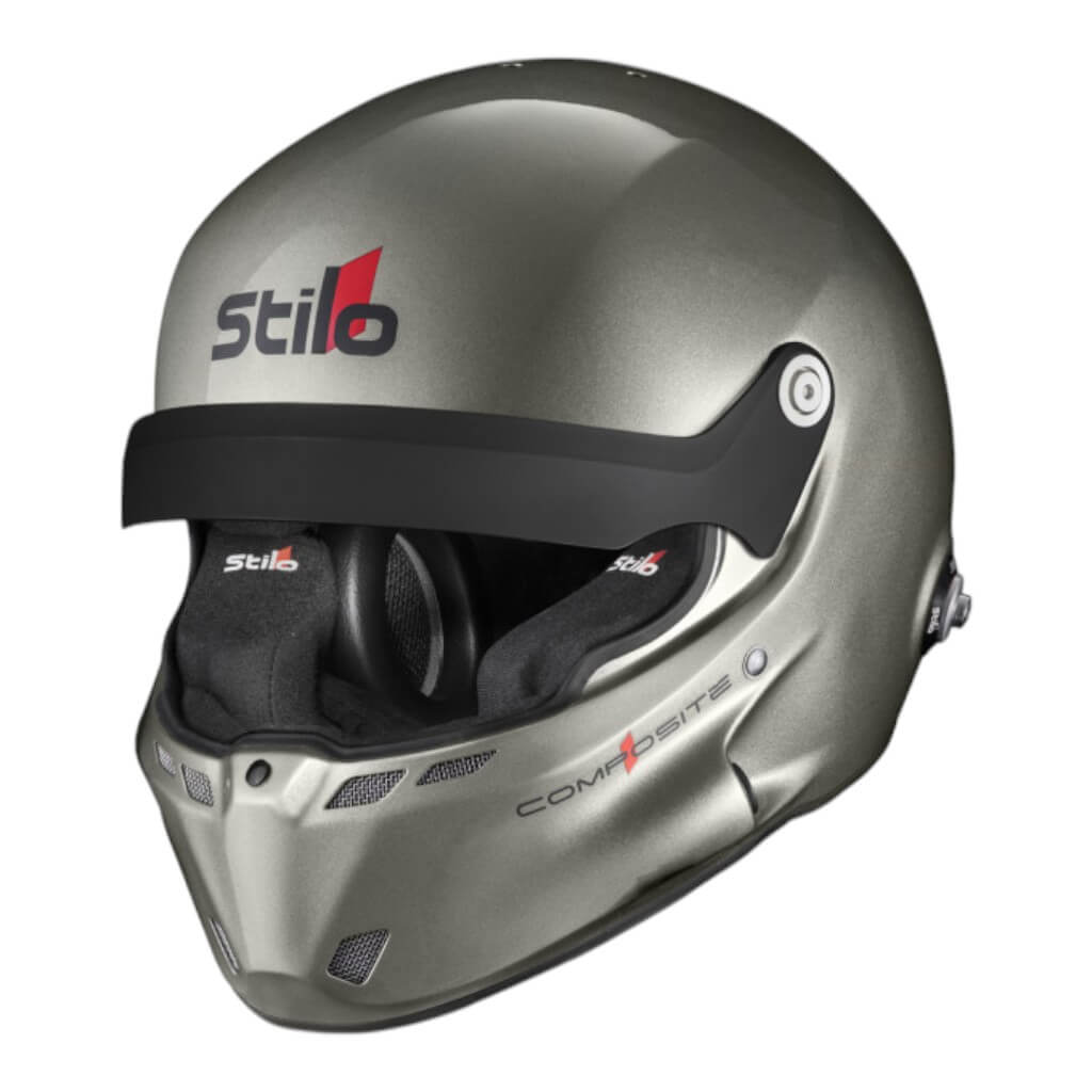 STILO AA0801RG2X55 Full-Face Helmet ST6 R Composite Rally, FIA 8859-24 Hans, Titanium/ Black, Size 55 Photo-0 