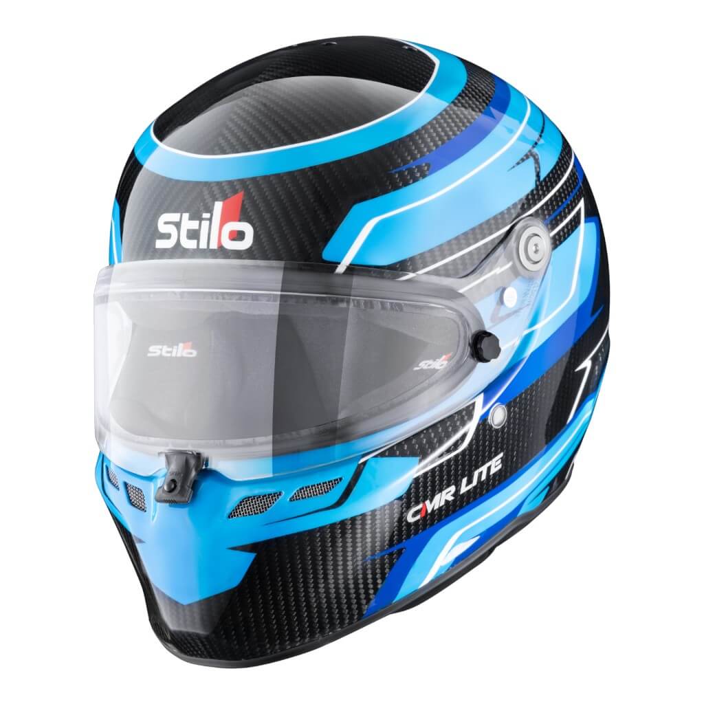 STILO AA0821AH5P55DBLU Karting Helmet ST6 CMR Carbon Lite Graphyc, Snell CMR 2016, Blue, Size 55 Photo-0 