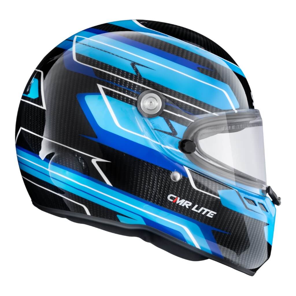 STILO AA0821AH5P54DBLU Karting Helmet ST6 CMR Carbon Lite Graphyc, Snell CMR 2016, Blue, Size 54 Photo-2 