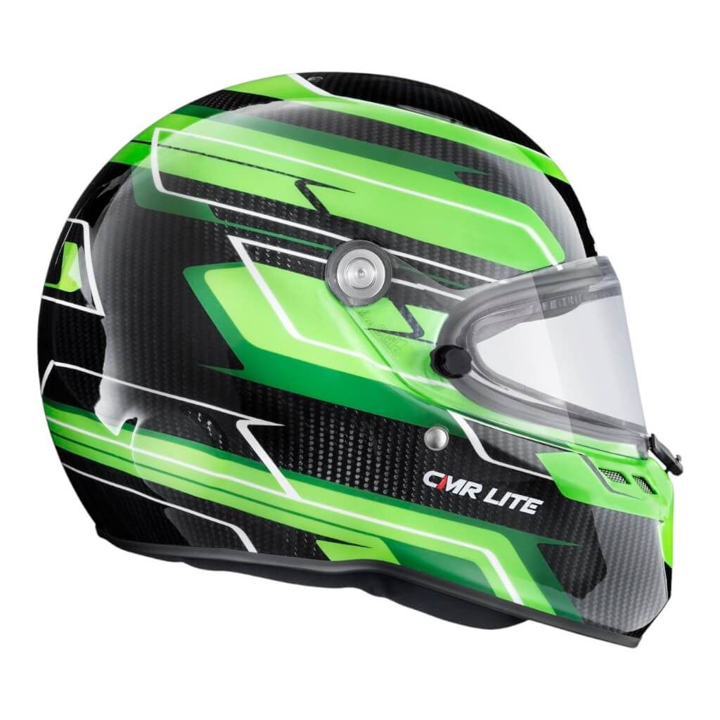 STILO AA0821AH5P53DGRE Karting Helmet ST6 CMR Carbon Lite Graphyc, Snell CMR 2016, Green, Size 53 Photo-2 