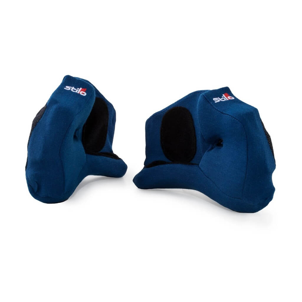 STILO YA0825blue-35 Cheek Pads for ST5 Helmet, Blue, 35 mm Photo-0 