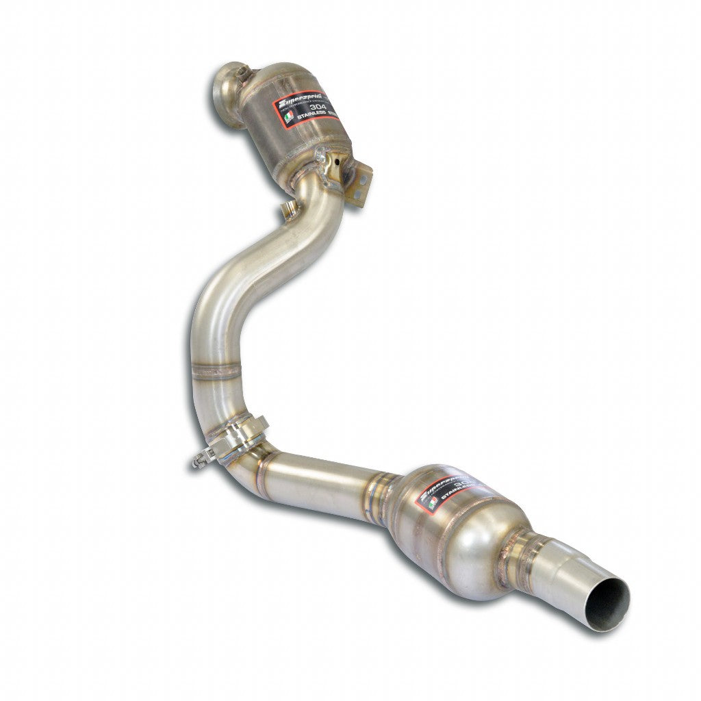 SUPERSPRINT 722391 Downpipe Left with Metallic Catalytic Converter for MERCEDES C190 AMG GT Coupe Photo-0 