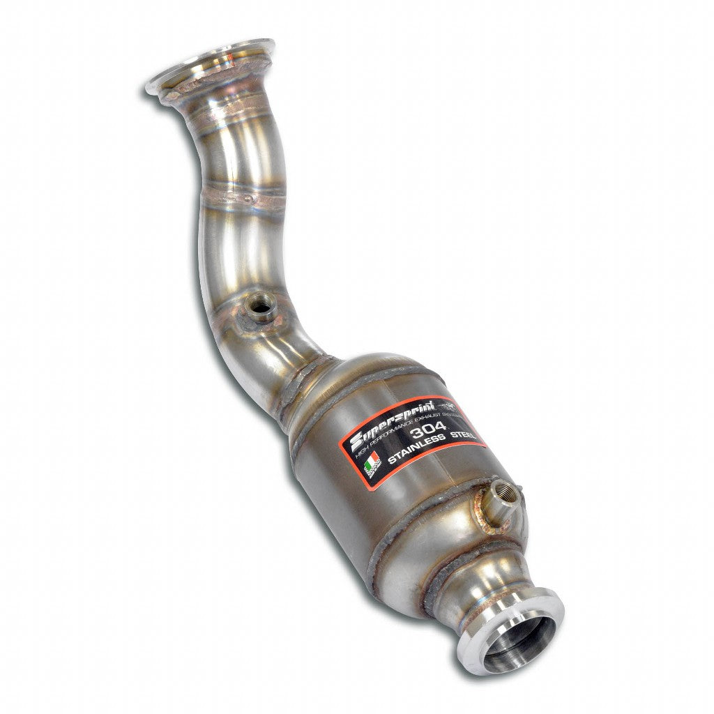 SUPERSPRINT 722741 Downpipe Left with Metallic Catalytic Converter for MERCEDES W205 C Photo-0 