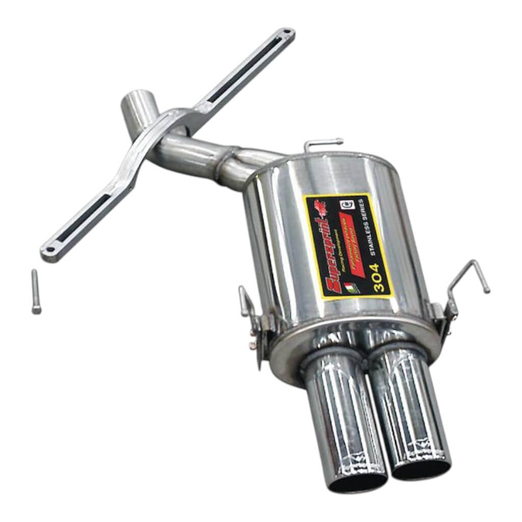 SUPERSPRINT 988786 Rear Exhaust right OO90 With Heavy Duty Chassis Bar (Race Tips) for BMW M5 5.0i (E61) Photo-0 