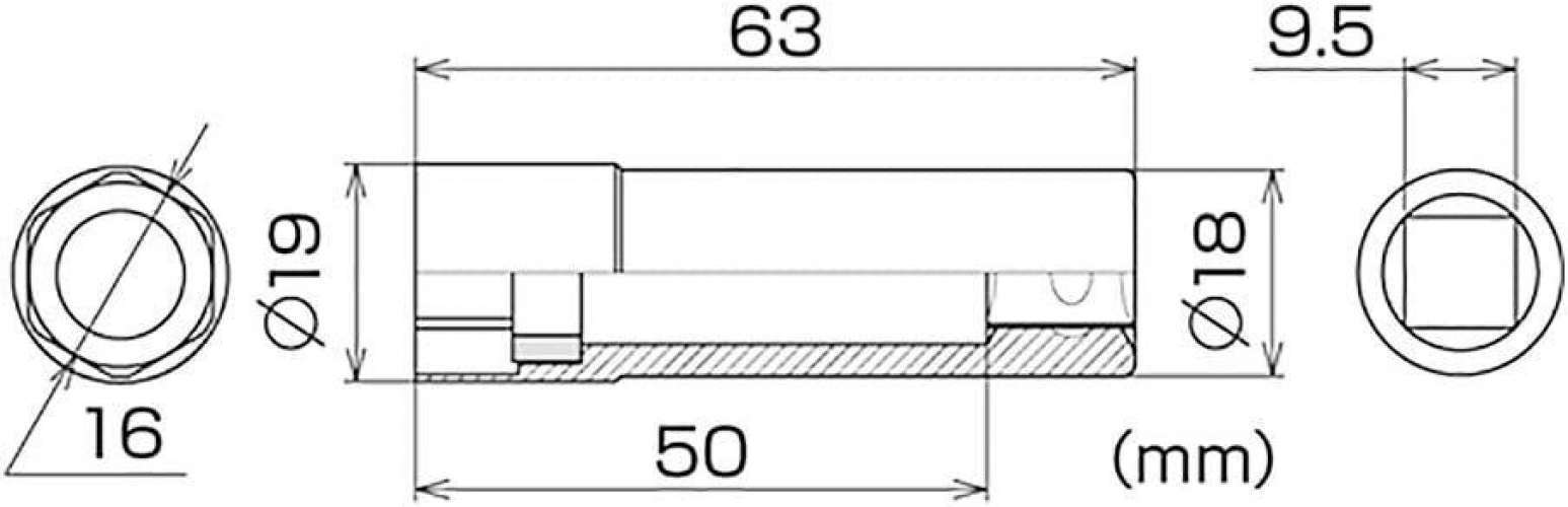 HKS 50004-AK001 Spark Plug Socket (Slim) Photo-1 