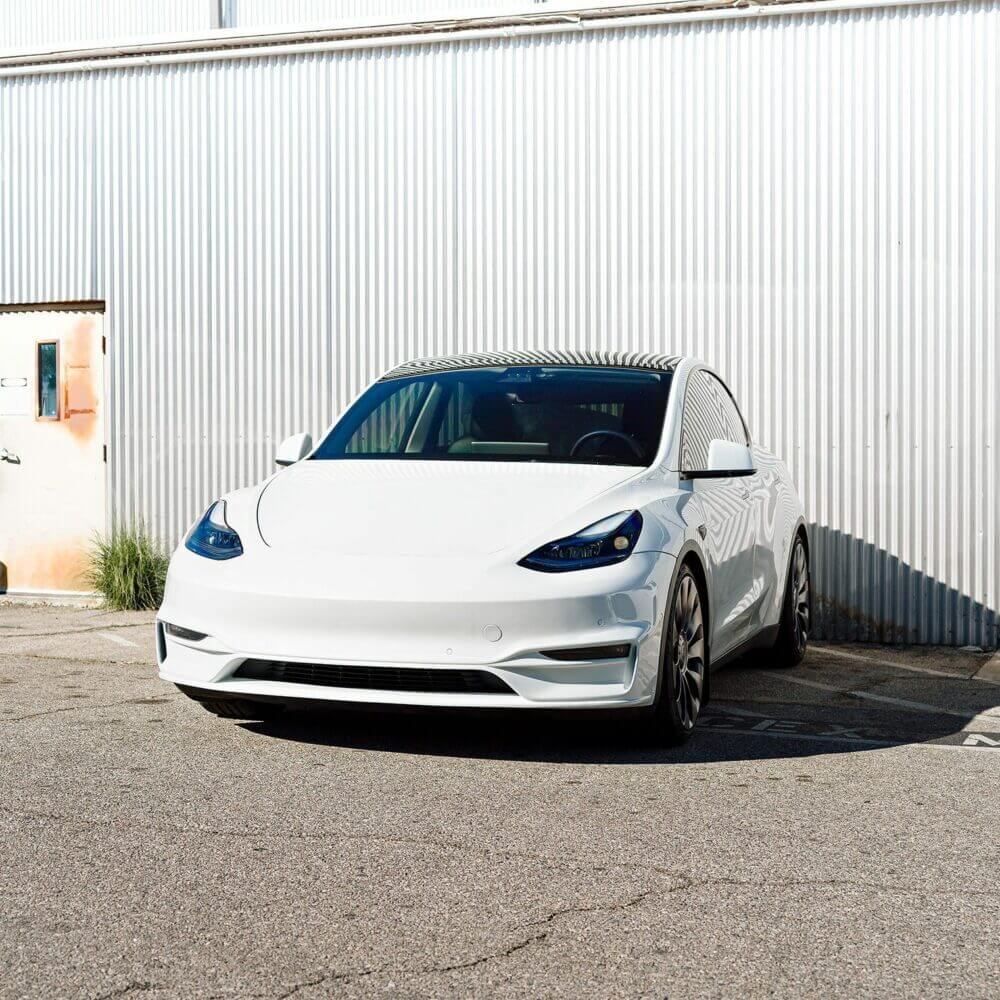 UNPLUGGED PERFORMANCE UP-MY-328-5.1 Ascension Front Fascia System (Front Bumper), With Sensor Holes, Painted Pearl White PPSW Photo-1 