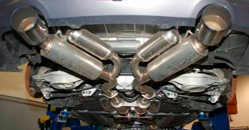 HKS 32009-BN003 USDM Hi-Power Full Dual TiTip Muffler INFINITI G37 (V36) Photo-1 