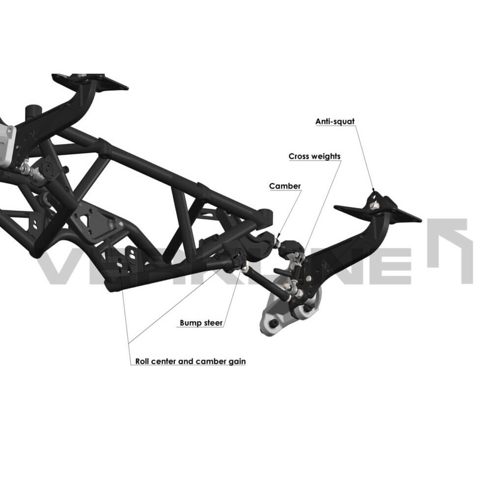 VERKLINE WAS-600 Subframe And Wishbones Suspension Kit for TOYOTA GR Yaris (XP210) 2020- Photo-13 